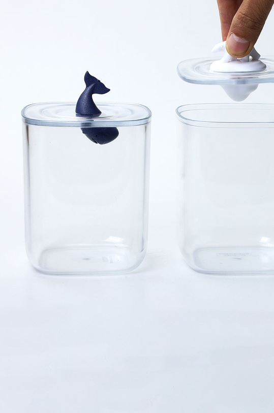 Qualy контейнер для ватних паличок 10330.CL.WH білий