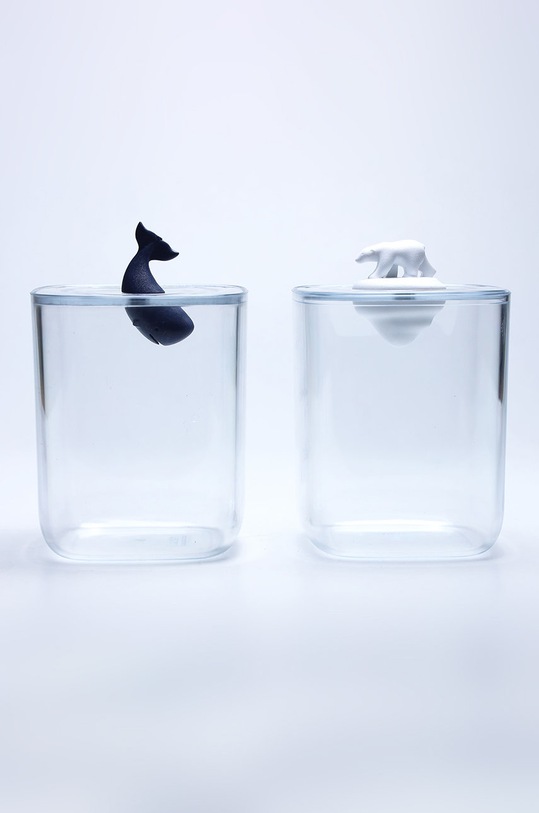 Qualy контейнер для ватних паличок 10330.CL.WH