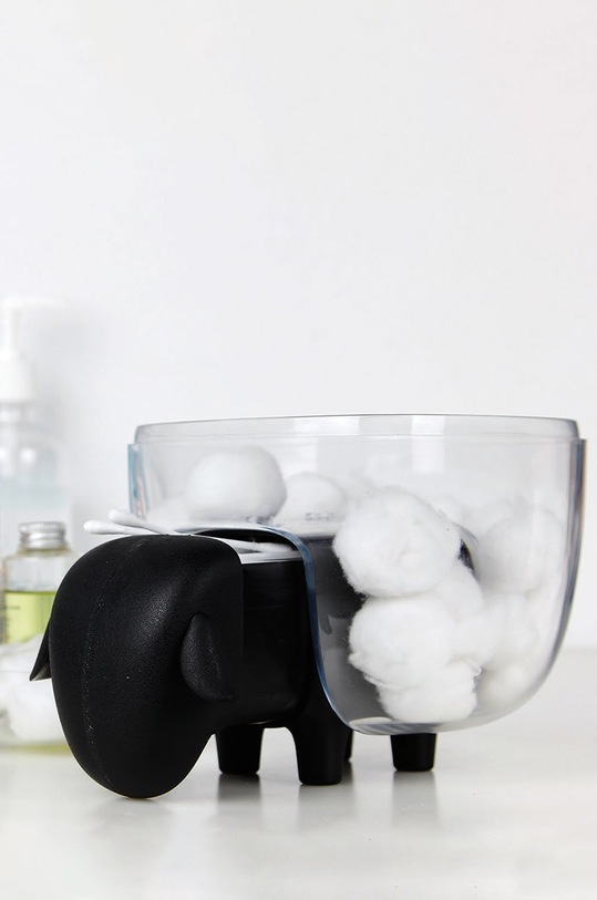 Qualy δοχείο για μπάλες βαμβακιού Sheepshape 10227.BK.CL μαύρο AA00