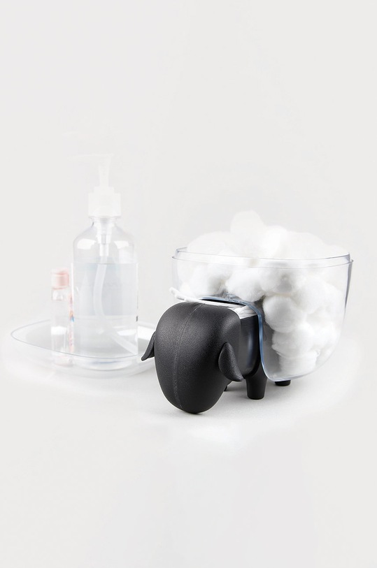 Μπάνιο Qualy δοχείο για μπάλες βαμβακιού Sheepshape 10227.BK.CL μαύρο