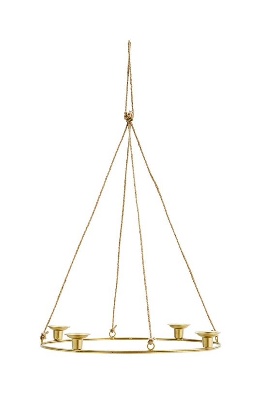 Madam Stoltz Декоративный подсвечник коричневый 24472AB