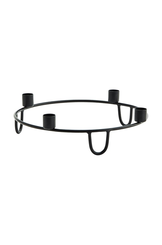 Madam Stoltz świecznik dekoracyjny czarny 29012BL