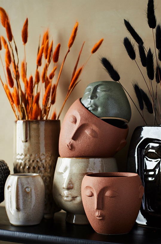 Madam Stoltz osłonka na doniczkę HY15321.10.G zielony AA00