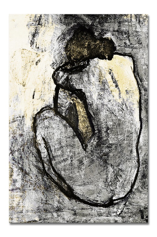 Reprodukcja na płótnie Pablo Picasso Act in blue multicolor 137146