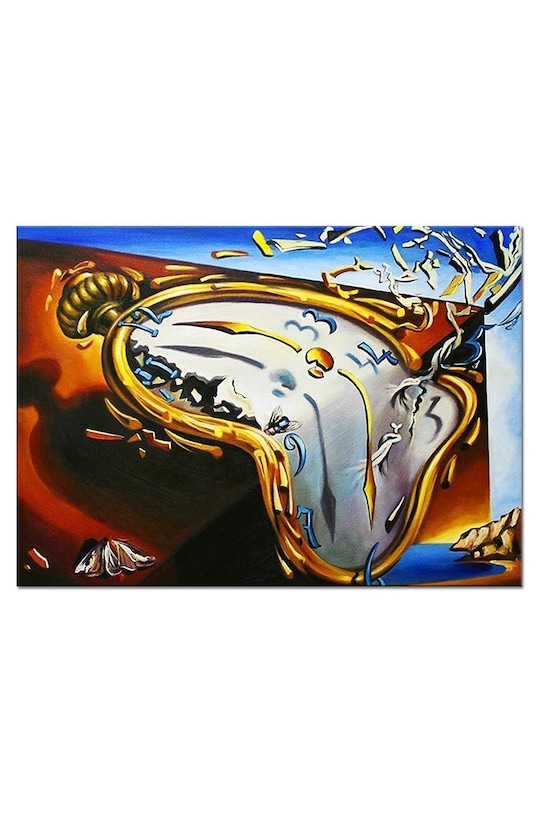 Obraz olejny Salvador Dali Melting Clock at Moment of First Explosion multicolor 95498