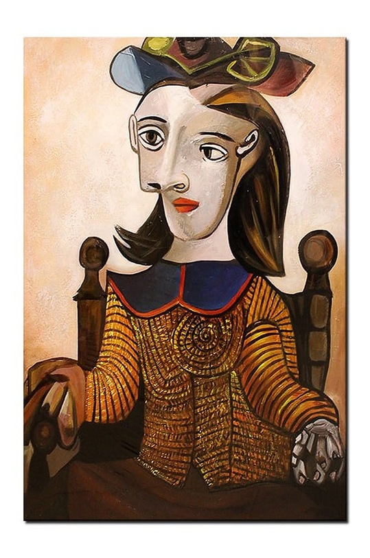 Ελαιογραφία Pablo Picasso The Yellow Sweater (Dora Maar) πολύχρωμο 155568