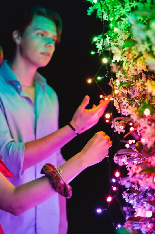Twinkly inteligentné osvetlenie vianočného stromčeka Strings 250 LED RGB + W 20mb TWS250SPP.BEU