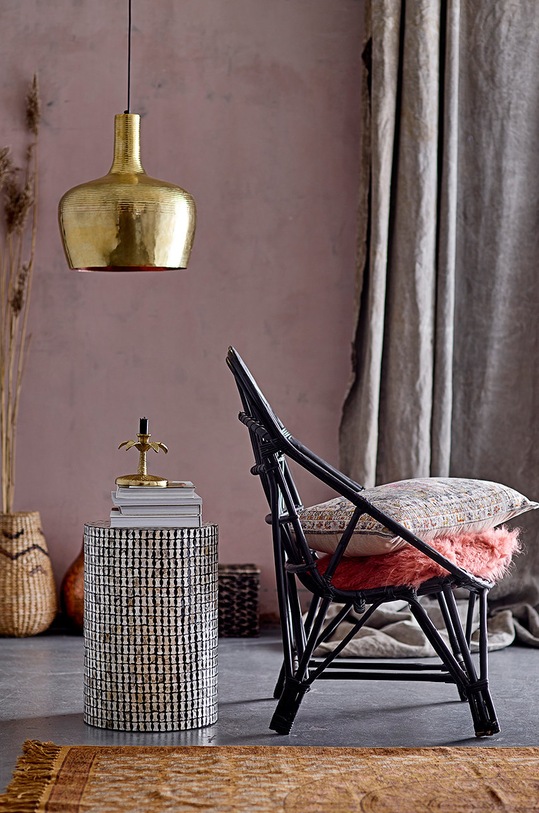 Bloomingville dekoratív gyertyatartó 48601122 sárga AA00