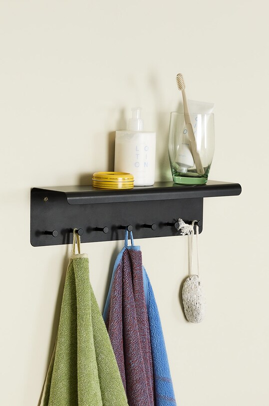 Living și dormitor Hübsch raft suspendat Bow Shelf 021224 negru