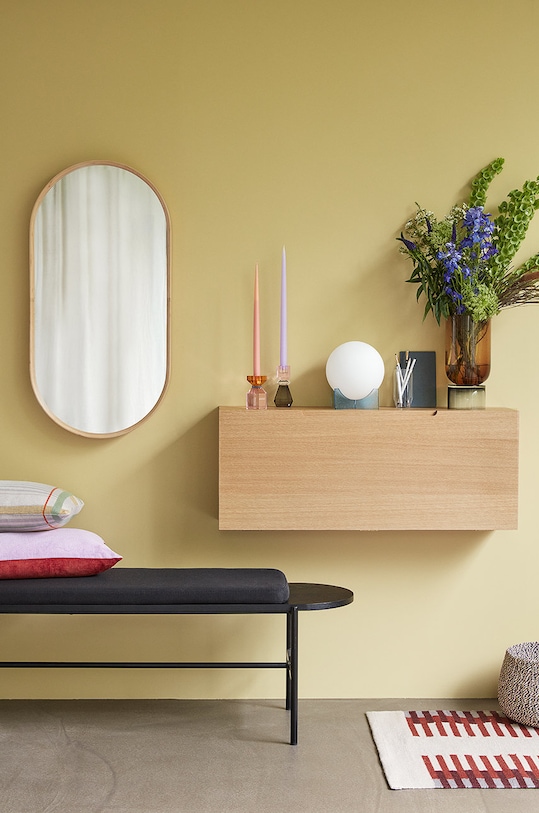 Obývací pokoj a ložnice Dekorativní svícen Hübsch Gem 340907 modrá