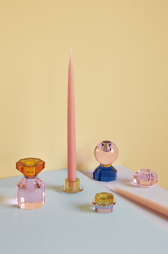 Dekorativní svícen Hübsch Gem modrá 340907