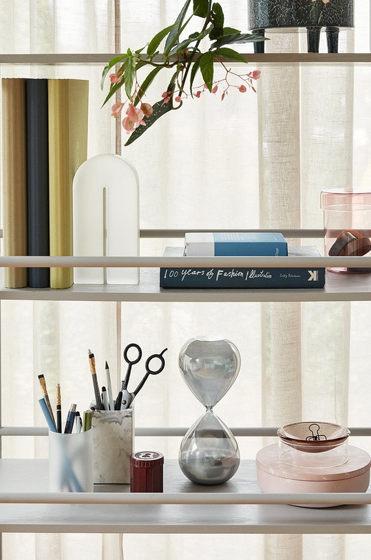 Σετ δοχείων αποθήκευσης με καπάκι Hübsch Pop Storage 2-pack 660908 ροζ AA00