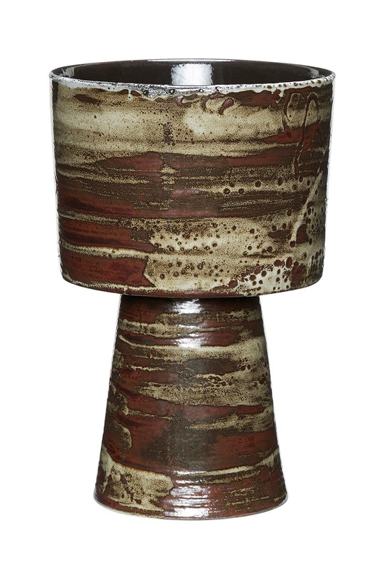 Hübsch doniczka Plinth beżowy 671507