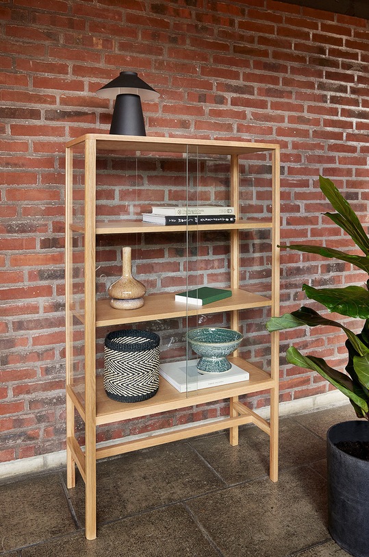 Salon i sypialnia Hübsch wazon dekoracyjny Curve Vase 761404 beżowy