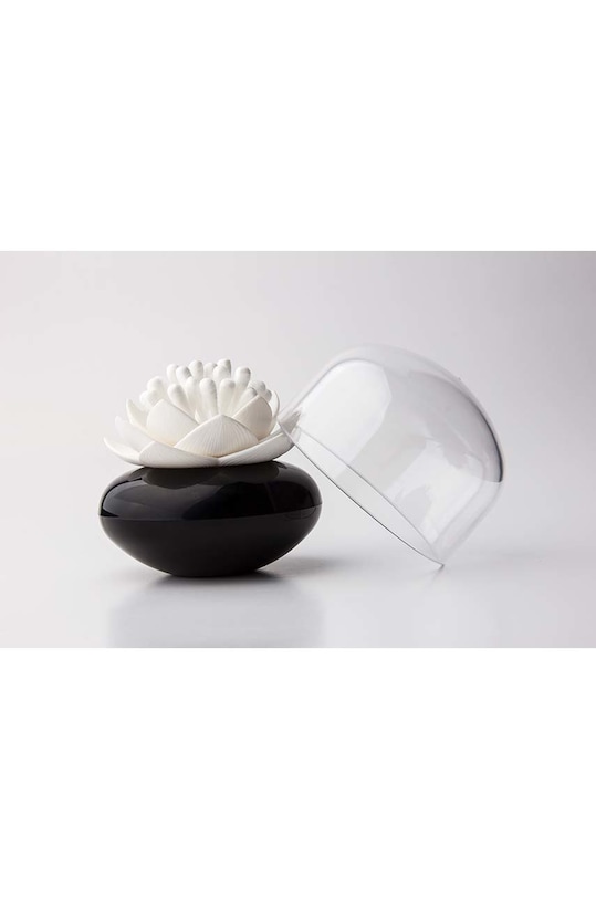 Δοχείο για μπατονέτες Qualy 10157.WH.BL μαύρο AA00