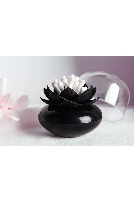 Δοχείο για μπατονέτες Qualy μαύρο 10157.WH.BL