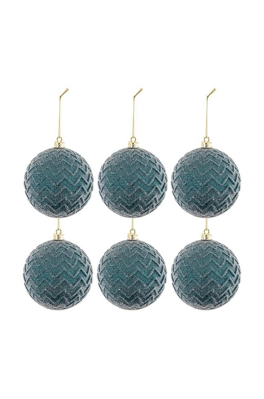 set de globuri de crăciun 6-pack bleumarin 147612.