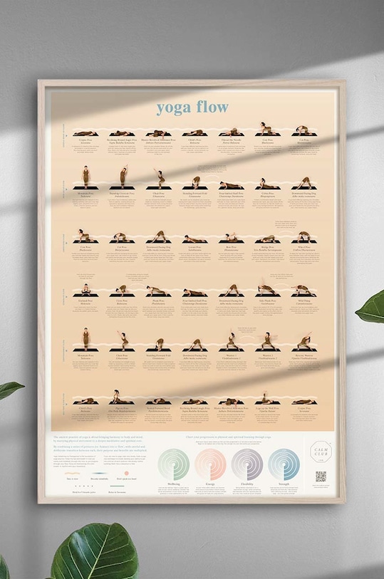 Σαλόνι και υπνοδωμάτιο Τέχνη τοίχου Luckies of London yoga flow LK.CCYF πολύχρωμο