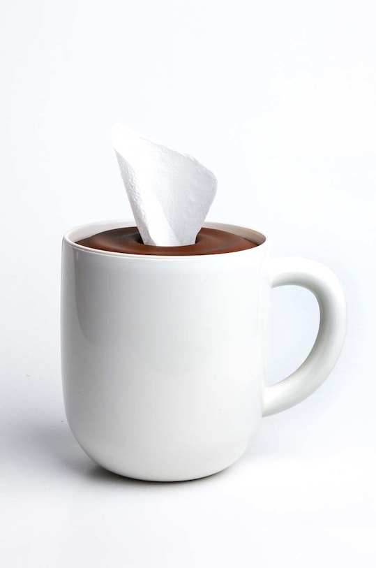 Škatla za robčke Qualy pisana QL10204.WH