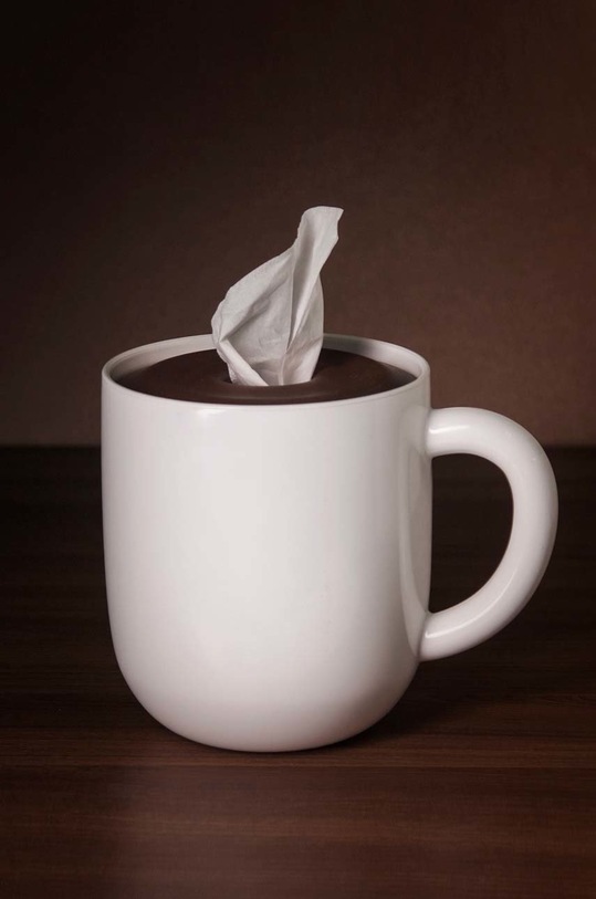 Kopalnica Škatla za robčke Qualy QL10204.WH pisana