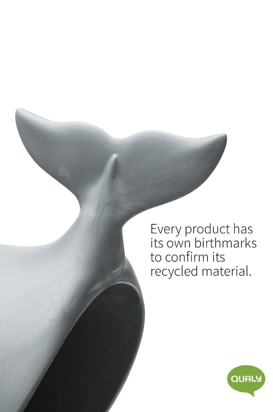 Posoda za vrečke za enkratno uporabo Qualy Moby Whale pisana QL10363.GY