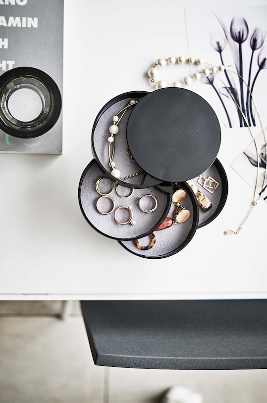 Yamazaki pudełko na biżuterię Tower czarny 4069