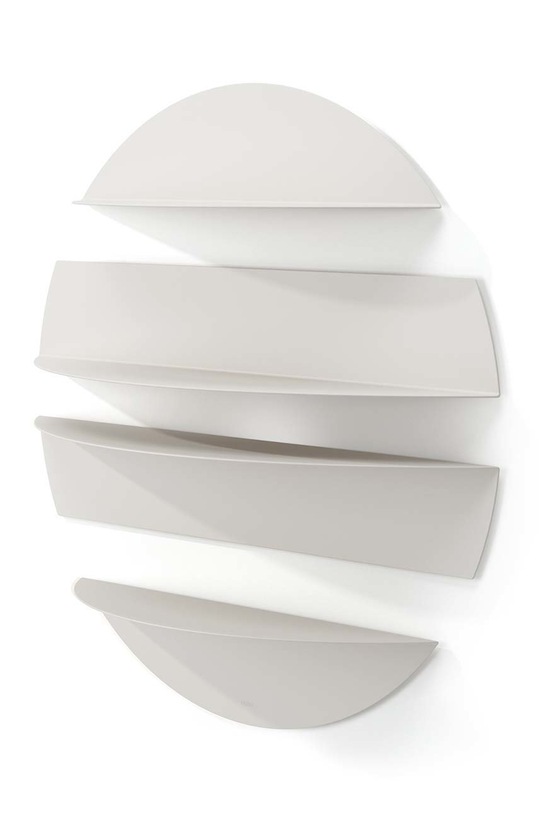 Obývací pokoj a ložnice Sada nástěnných polic Umbra 4-pack 1018194.1041 šedá
