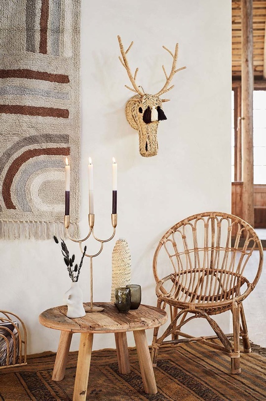 Vianočná dekorácia na stenu Madam Stoltz GH8 viacfarebná AA00