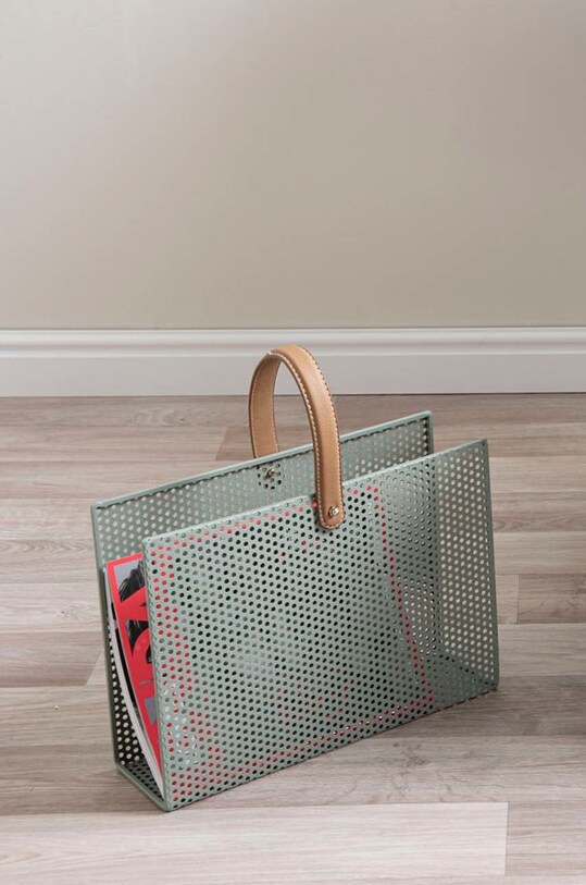 Stojan na noviny Present Time PT3441GR sivá AA00