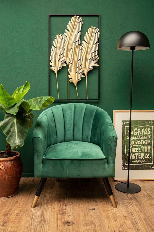 Salon i sypialnia Present Time dekoracja ścienna PT3454 żółty