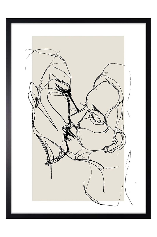 Репродукція на папері в рамці 50x70 см барвистий 1541201.5909