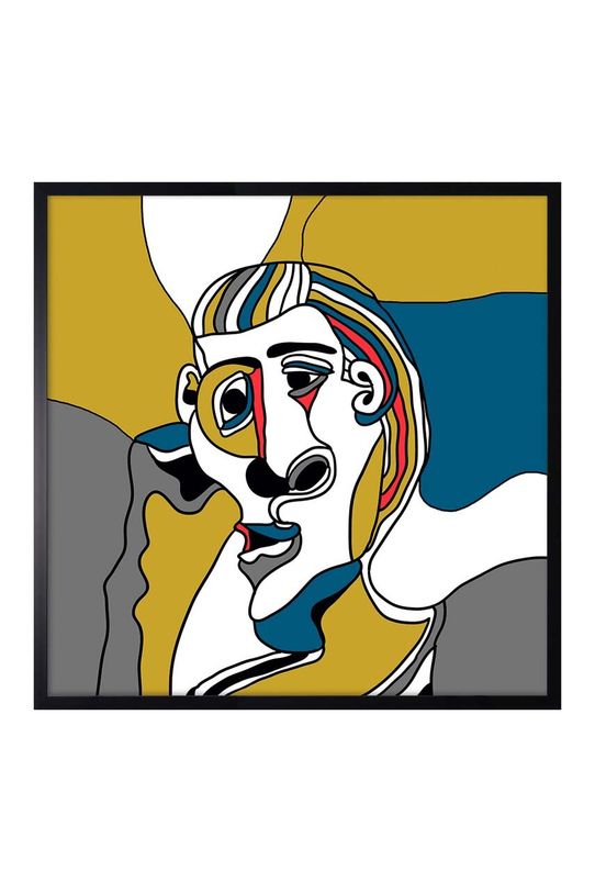 Репродукция върху хартия в рамка 70x70 cm многоцветен 1549201.5321