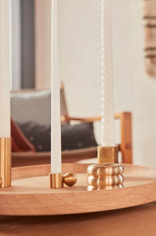 Декоративний свічник OYOY Palloa L300231 коричневий AA00