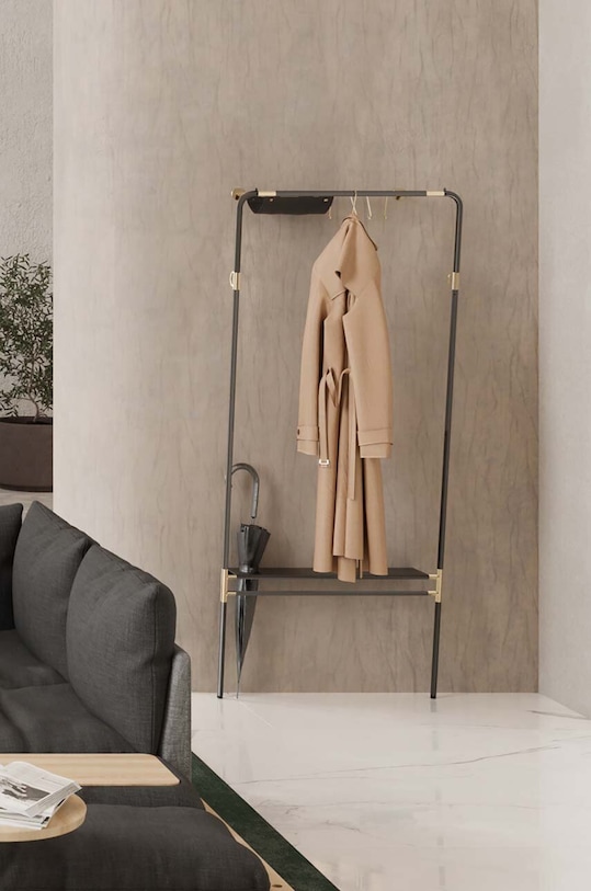 Σαλόνι και υπνοδωμάτιο Κρεμάστρα τοίχου για ρούχα Umage Lean on me 5251.Umage μαύρο