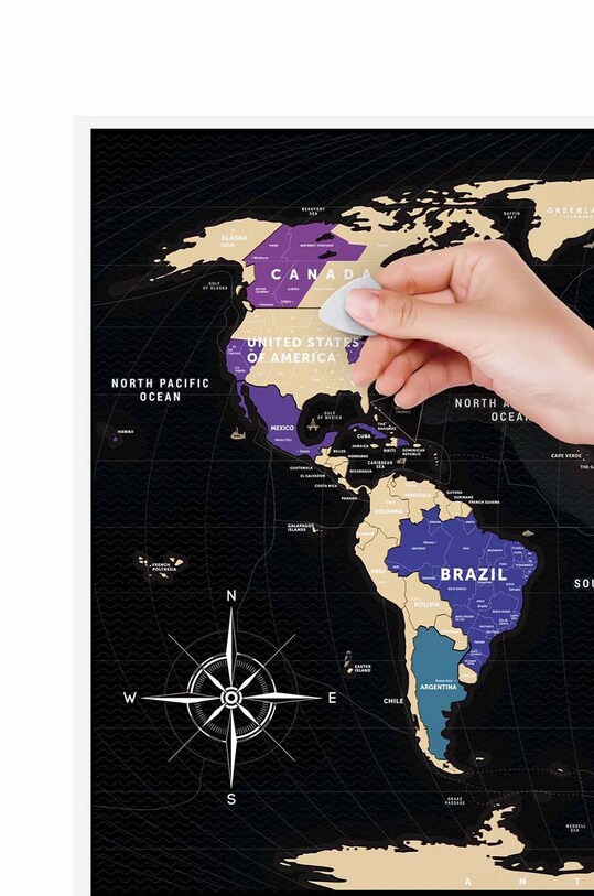 1DEA.me mappa da grattare Travel Map 4820191130074 multicolore AA00