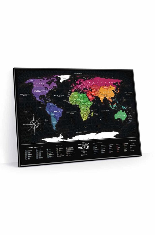 1DEA.me mappa da grattare Travel Map 4820191130074 multicolore
