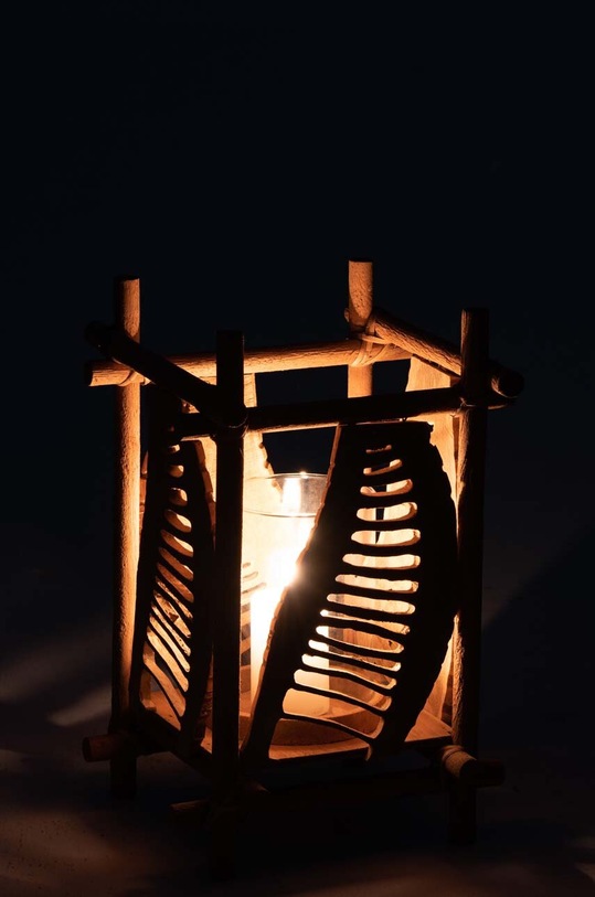 Salon i sypialnia J-Line świecznik dekoracyjny 90266 multicolor