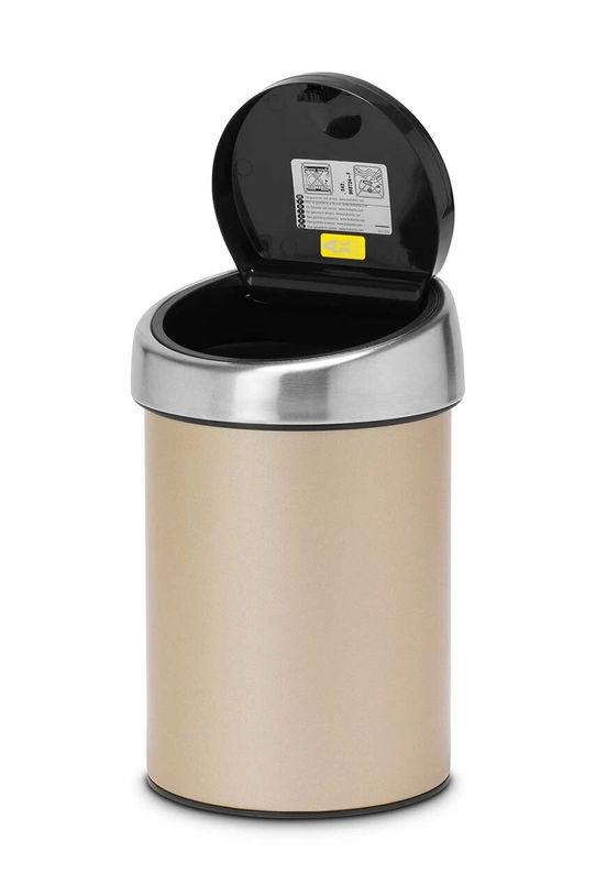 Koš za smeće Brabantia Touch Bin, 3 L 304668 zlatna