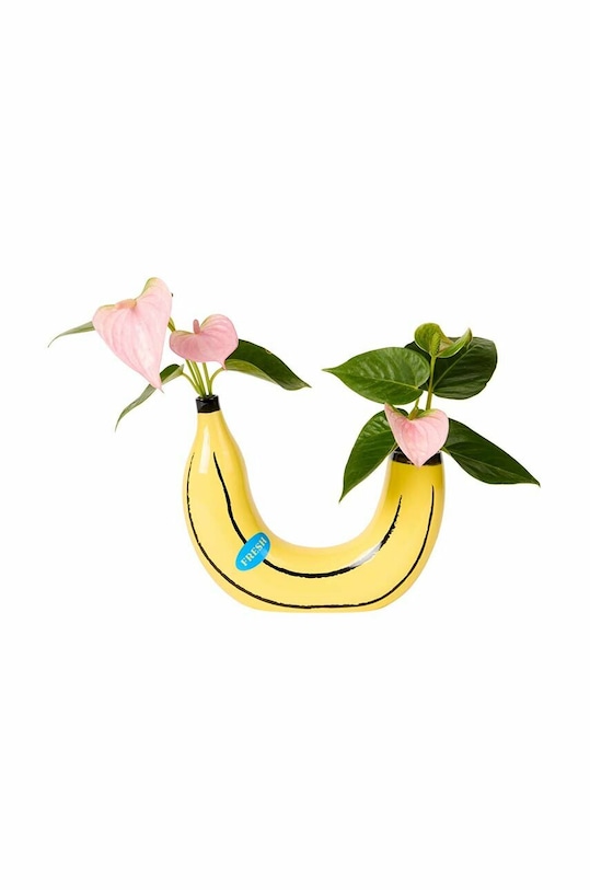 Dekorativní váza DOIY Banana DYVABANYE žlutá AA00