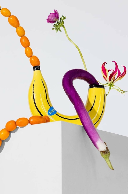 Dekorativní váza DOIY Banana žlutá DYVABANYE