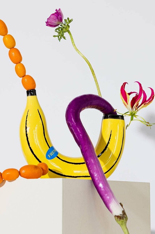 DOIY dekor váza Banana DYVABANYE sárga