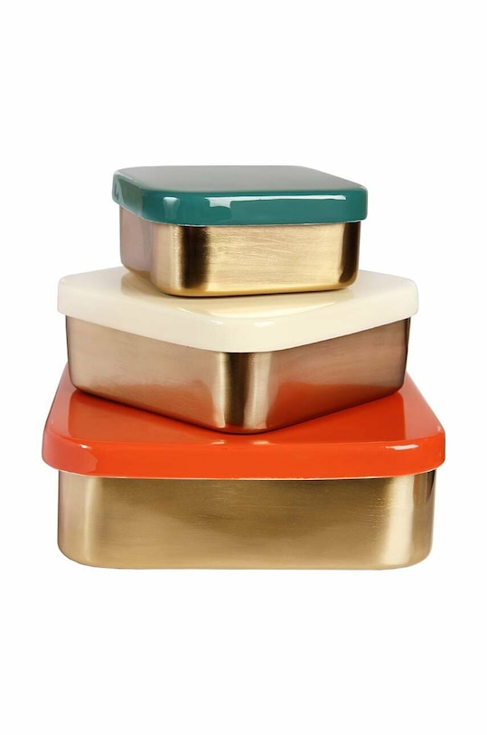 &k amsterdam zestaw pudełek do przechowywania Box Square 3-pack multicolor 2166.01