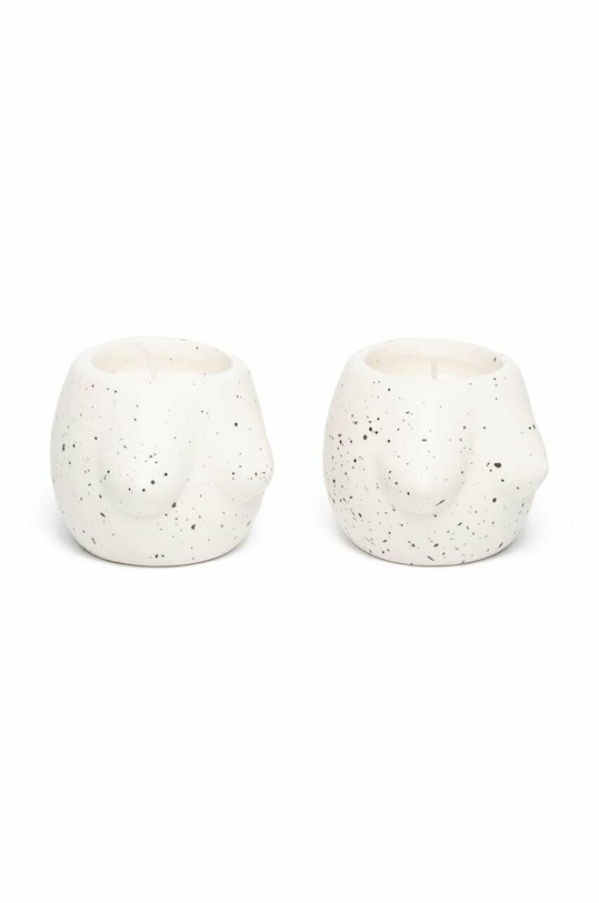 Helio Ferretti zestaw świeczników 2-pack 121949 biały AA00