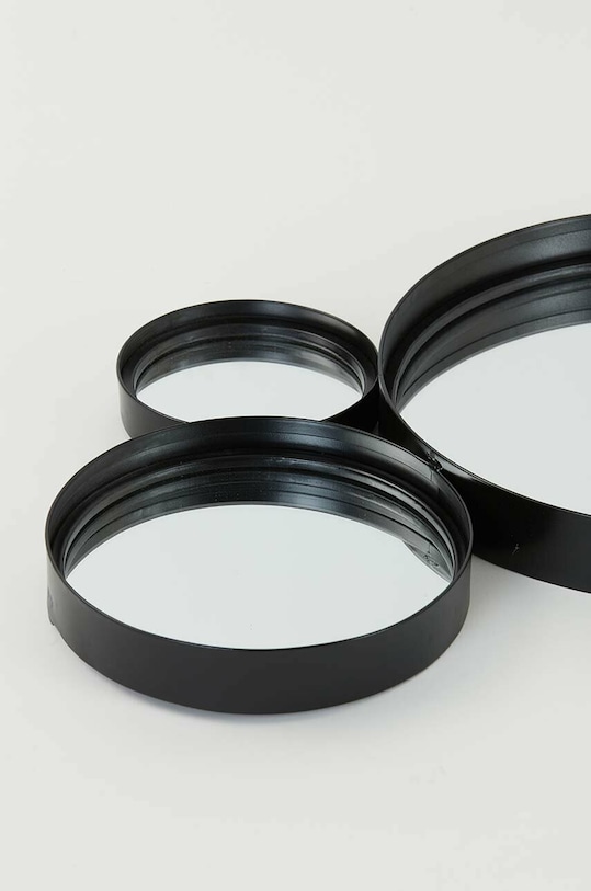 Salon i sypialnia Light & Living lustro ścienne 99 x 57,5 cm 7313712 czarny