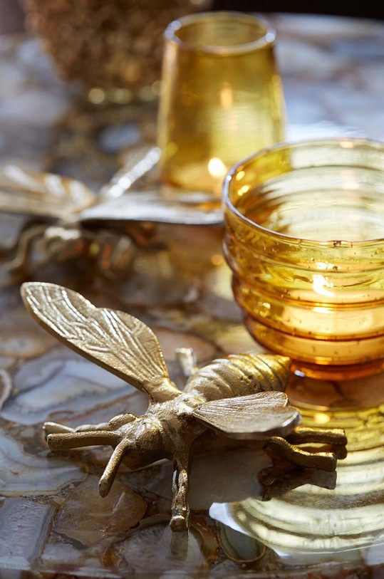 Гостиная и спальня Декорация Light & Living 7463398 жёлтый