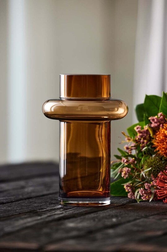 Декоративная ваза Lyngby Amber 23558 оранжевый AA00