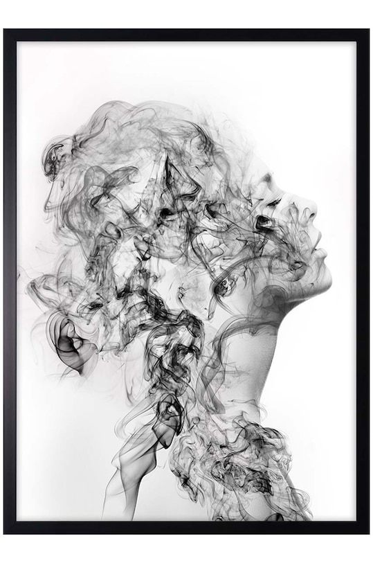 Настінна декорація на папері в рамці 50x70 cm барвистий AN0029.