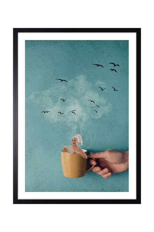 Настенная декорация в раме home & lifestyle Wypoczynek Przy Kawie Retro мультиколор AN0040.