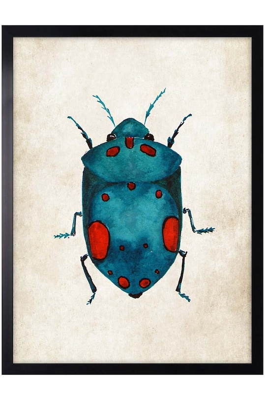 decor de perete pe hârtie înrămată 30x40 cm multicolor AN0032.