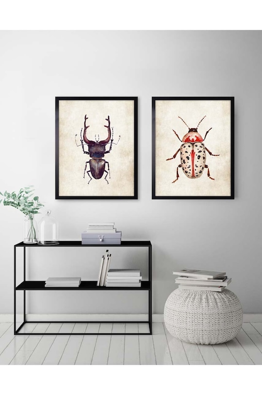 Living și dormitor decor de perete pe hârtie înrămată 30x40 cm AN0033. multicolor